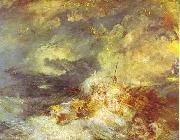 J.M.W. Turner Fire at Sea painting